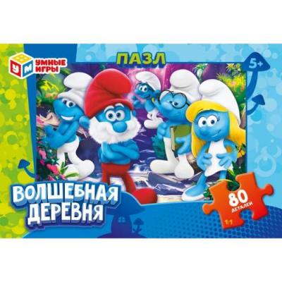 Большое фото товара - Пазлы 80 дет. Умные Игры. Волшебная деревня 009935, (ООО "СИМБАТ"), 11-230336. Вариант №1