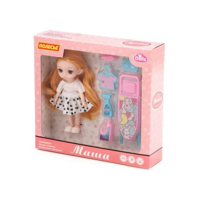 Большое фото товара - Кукла Dolls Маша дома (16см, с аксессуарами, в коробке, от 3 лет) 03335, (Полесье), 11-231091. Вариант №1