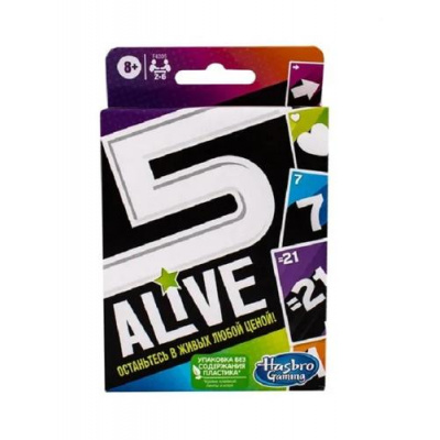 Большое фото товара - Настольная Игра Gaming 5 alive (108 карт, правила, в коробке, от 8 лет) F4205121N, (Hasbro), 11-233987. Вариант №1