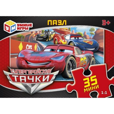 Большое фото товара - Пазлы 35 дет. Умные Игры. Супергеройские тачки 043755, (ООО "СИМБАТ"), 11-234282. Вариант №1