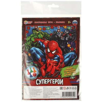 Большое фото товара - Умные Игры Супергерои (игра-ходилка, фишки, кубик, в пакете, от 5 лет) 402720, (ООО "СИМБАТ"), 11-235244. Вариант №1