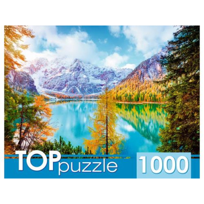 Большое фото товара - ПазлыTOPpuzzle 1000 дет. Озеро в горах ШТТП1000-2744, (Рыжий кот), 11-237882. Вариант №1