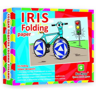 Большое фото товара - Iris Folding Paper АФ5213 Супер велик (панно из бумажных лент) (картон-основа, цветная бумага, шаблон), (Мир творчества), 11-86605. Вариант №1