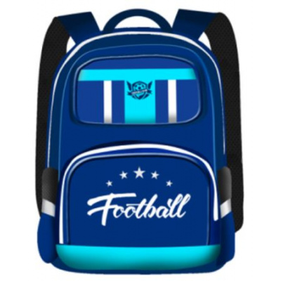 Большое фото товара - Рюкзак школьный College bag "Football" синий 37*13*28 см 4998810 Limpopo, 12-105369. Вариант №1