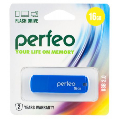Большое фото товара - ФЛЕШ-накопитель (USB) PERFEO 16GB C05 Синий PERFEO, 12-109320. Вариант №1