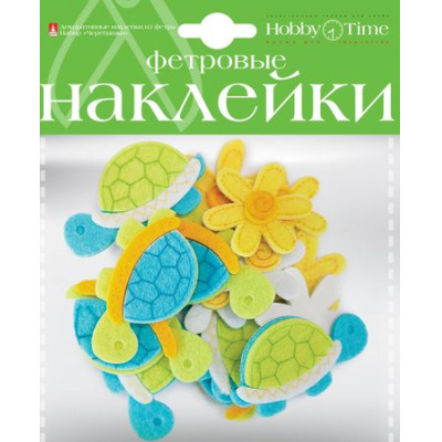 Большое фото товара - Декоративные наклейки из ФЕТРА "ЧЕРЕПАШКИ" 2-093/14 Альт, 12-110758. Вариант №1