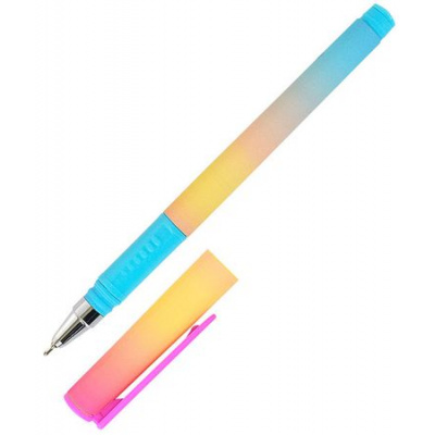 Большое фото товара - Ручка шариковая масляная 0.7мм "Double Soft. LOREX GRADIENT.CUTE" синяя LXOPDS-GR1 LOREX, 12-126001. Вариант №1
