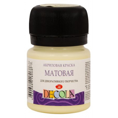 Большое фото товара - Акриловая краска матовая "Декола" 20мл Ванильная 14326243 Невская палитра, 12-132387. Вариант №1