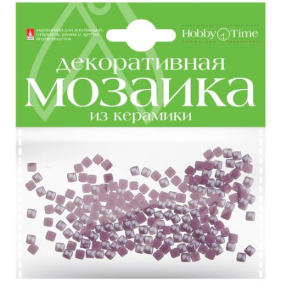 Большое фото товара - Мозаика декоративная из керамики 4х4 мм (200шт) ЛИЛОВАЯ 2-333/08 Альт, 12-135105. Вариант №1