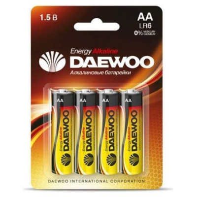 Большое фото товара - Элемент питания LR06  4BL DAEWOO Energy, 12-144485. Вариант №1