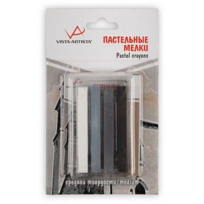 Большое фото товара - Пастельные мелки 4 шт 03 - серые тона/grey tones VAAC VISTA-ARTISTA, 12-149336. Вариант №1