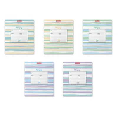 Большое фото товара - Тетрадь  24л клетка "Optima Lines" ассорти 54175 ErichKrause, 12-156054. Вариант №1