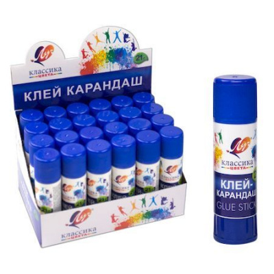 Большое фото товара - Клей-карандаш 21 гр ПВП(PVP) КЛАССИКА 29С 1733-08 Луч, 12-156777. Вариант №1