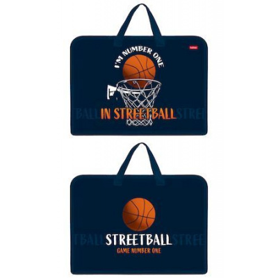 Большое фото товара - Папка для тетрадей пластиковая А4 на молнии с ручками "Street ball" (073680) 25061 Хатбер, 12-157271. Вариант №1