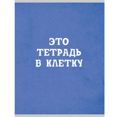 Большое фото товара - Тетрадь А4  48л клетка "Голубая в клетку" Т4485004 Listoff, 12-167403. Вариант №1
