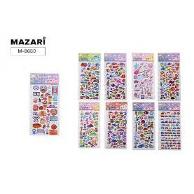 Большое фото товара - Декоративные наклейки 3D 10х24 см ассорти M-8650 Mazari, 12-170294. Вариант №1