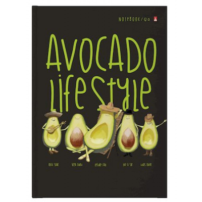 Большое фото товара - Престиж-блокнот А4  80л "В СТИЛЕ АВОКАДО/AVOCADO STYLE" 3-80-060/15 Альт, 12-171456. Вариант №1