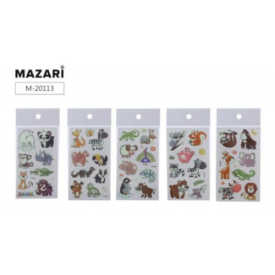 Большое фото товара - Тату стикеры 6,8 х 12 см флуоресцентные M-20113 Mazari, 12-174434. Вариант №1