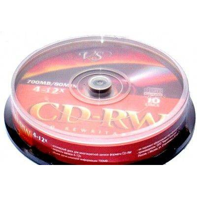 Большое фото товара - КОМПАКТ-ДИСК (CD-RW )перезаписываемый VS 700 МБ  80 минут 4-12х 10шт туба VS, 12-18255. Вариант №1