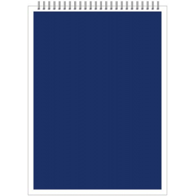 Большое фото товара - Блокнот на спирали А6 40л клетка "Синий" 13749 Academy style, 12-184768. Вариант №1