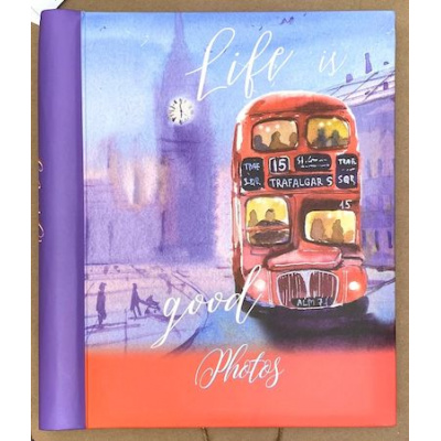 Большое фото товара - Фотоальбом 23х28 с 40 магнитными стр. "watercolor travel" Лондон FA 20М.006-1, 12-185327. Вариант №1