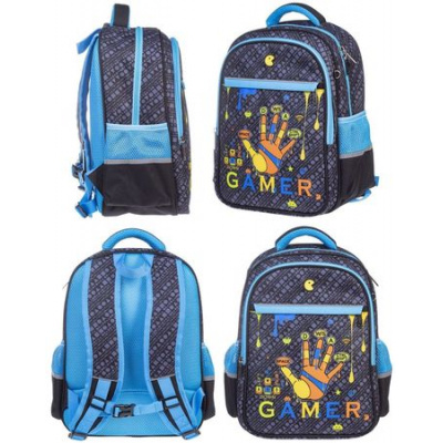 Большое фото товара - Рюкзак школьный "LIGHT. Old gamer" 38х29х14,5 см 2 отделения 3 кармана (077930) 15149 Хатбер, 12-187171. Вариант №1