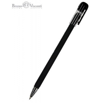 Большое фото товара - Ручка шариковая 0.5 мм "FirstWrite. Black" синяя 20-0235 Bruno Visconti, 12-187435. Вариант №1