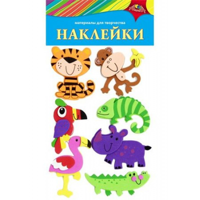 Большое фото товара - Декоративные наклейки из ЭВА "Веселые зверята" С3476-12 АппликА, 12-192079. Вариант №1