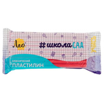 Большое фото товара - Пластилин 240гр. "ШколаСад" красный LMC-240 Лео, 12-193106. Вариант №1