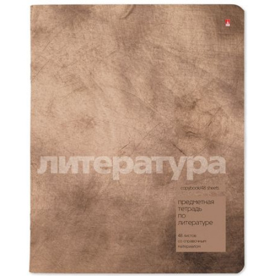 Большое фото товара - Тетрадь  48л "ЦВЕТ КАМНЯ/STONE COLOR" по литературе 7-48-1358/02 Альт, 12-195745. Вариант №1
