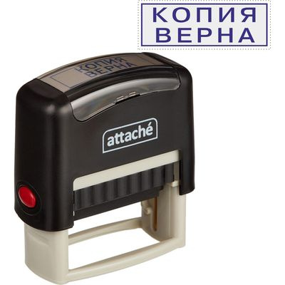 Большое фото товара - Штамп автоматический стандартный "КОПИЯ ВЕРНА" с рамкой 38х14 мм 9011T (1348213) Attache, 12-196909. Вариант №1