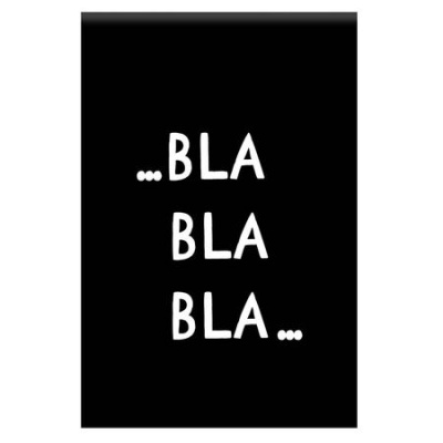Большое фото товара - Блокнот А7 40л клетка "Бла, бла, бла" (Bla, bla, bla) 65х98мм 77293 Centrum, 12-202211. Вариант №1