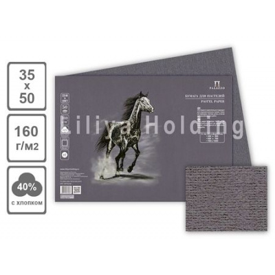 Большое фото товара - Бумага для пастели 35х50 см 10л 160г/м2 "Палаццо.Pearl grey" серый жемчуг БPPG/B3 Лилия Холдинг, 12-204998. Вариант №1