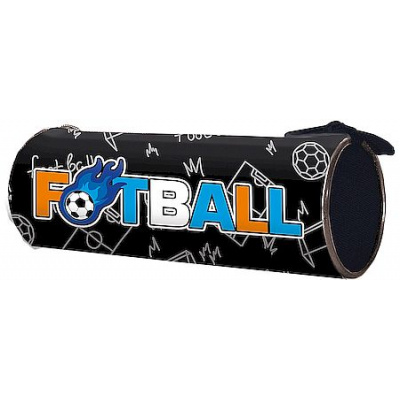 Большое фото товара - Пенал-тубус 195х85 мм ПТ-02 "ФУТБОЛ/FOOTBALL" Пчелка, 12-207434. Вариант №1