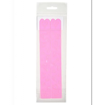 Большое фото товара - Закладка для книг самоклеящиеся 2 шт "Сердце" 30х218 мм неон розовый ПВХ 2994-922 ДПС, 12-209990. Вариант №1