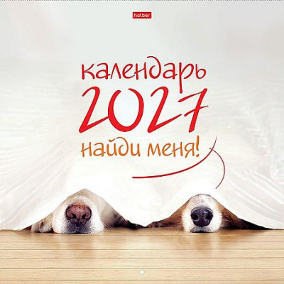 Большое фото товара - Календарь перекидной настенный 2027 г. 30х30 см ЭКОНОМ 6л "Найди меня!" (096149) 36697 Хатбер, 12-211432. Вариант №1