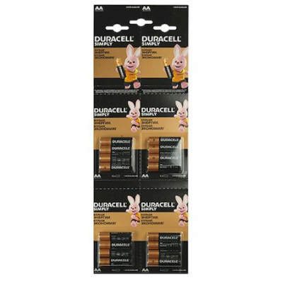 Большое фото товара - Элемент питания LR06  4BL DURACELL MN1500  BASIC 4х4, 12-41655. Вариант №1