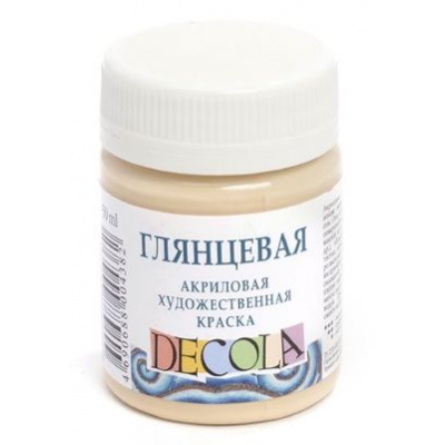 Большое фото товара - Акриловая краска глянцевая "Декола" 50мл Телесная 2928235 Невская палитра, 12-67470. Вариант №1