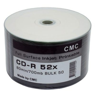 Большое фото товара - КОМПАКТ-ДИСК (CD-R) записываемый700Mb  52х 50 шт шпиль Т0014387 СМС, 12-94761. Вариант №1