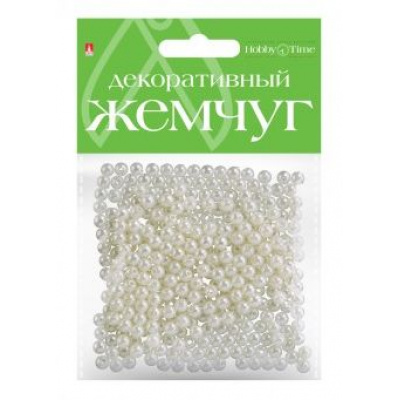 Большое фото товара - Бусины круглые под жемчуг  5 мм 2-370/01 Альт, 12-95021. Вариант №1