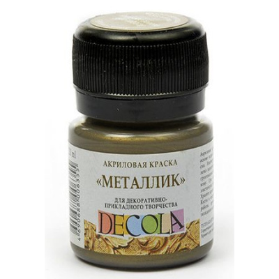 Большое фото товара - Акриловая краска металлик "Декола" 20 мл Античное золото 4926981 Невская палитра, 12-95114. Вариант №1