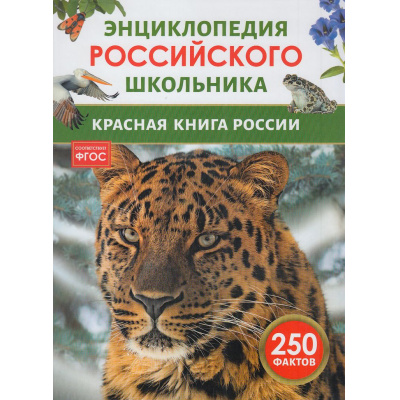 Большое фото товара - ЭнциклопедияРоссийскогоШкольника Красная книга России (Волцит П.М., Касаткина Ю.Н.), (Росмэн/Росмэн-Пресс, 2026), 7Бц, c.48, 13-1015570. Вариант №1