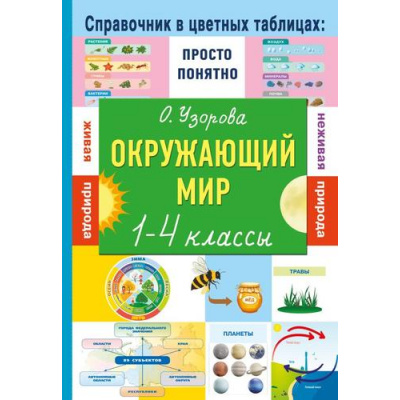 Большое фото товара - СправочникВЦветныхТаблицах Узорова О.В. Окружающий мир 1-4кл (просто и понятно), (АСТ, 2026), Обл, c.48, 13-1027826. Вариант №1