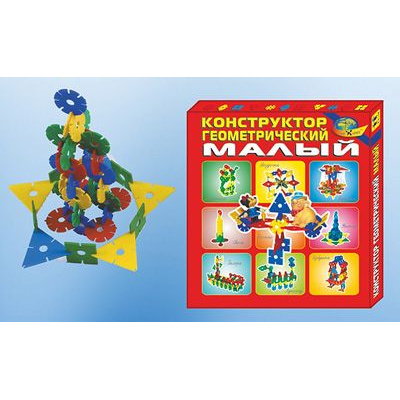 Большое фото товара - РазвивающаяИгра Конструктор Геометрический (малый) (геометрич.фигуры 4-х цветов с прорезями для соединения, в пакете с европодвесом) (для детей от 3-х лет) (430340), (Корвет, 2024), Кор, c.2, 13-687800. Вариант №1