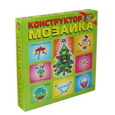 Большое фото товара - РазвивающаяИгра Конструктор-мозаика "Елка" (фигуры 4-х цветов в количестве 80 штук по 20 штук каждого цвета, в пакете с европодвесом) (для детей от 3-х лет) (430333), (Корвет, 2022), Кор, c.2, 13-687801. Вариант №1