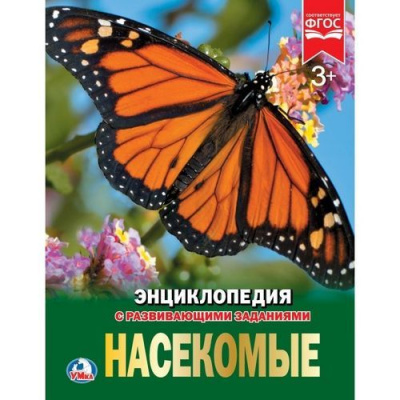 Большое фото товара - Энциклопедия Насекомые (с развивающими заданиями), (Умка, 2025), 7Бц, c.48, 13-761142. Вариант №1