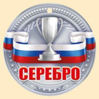 Большое фото товара - 5548200 Медаль "Серебро" (мини, подвеска, текст, флаг), (ИмперияПоздр), 13-794491. Вариант №1