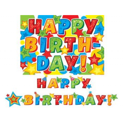 Большое фото товара - 815049 Гирлянда+плакат "HAPPY BIRTHDAY!" (длина 2м 20см), (МирОткр), 13-871482. Вариант №1