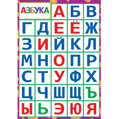 Большое фото товара - 919532 Плакат "Азбука" (А4), (МирОткр), 13-916202. Вариант №1